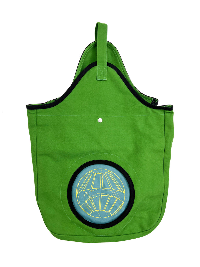 00082020 ARISTIDES EMBROIDERY TOTE - GREEN