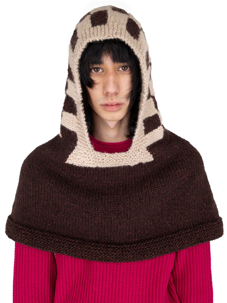 AGATHON CROCHET BALACLAVA RUST / OAT