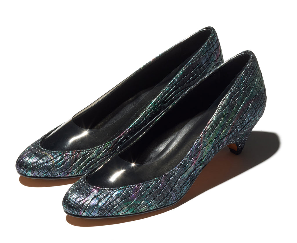 JAEGER PUMPS - METALLIC FOREST