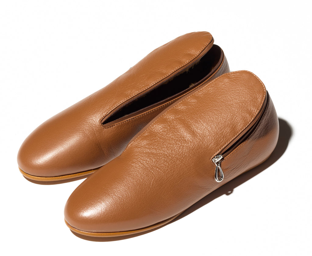PETREL SHEARLING LINED LOAFERS - AUTUMNAL BROWN