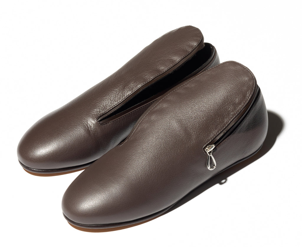 PETREL SHEARLING LINED LOAFERS - PANTHER BLACK