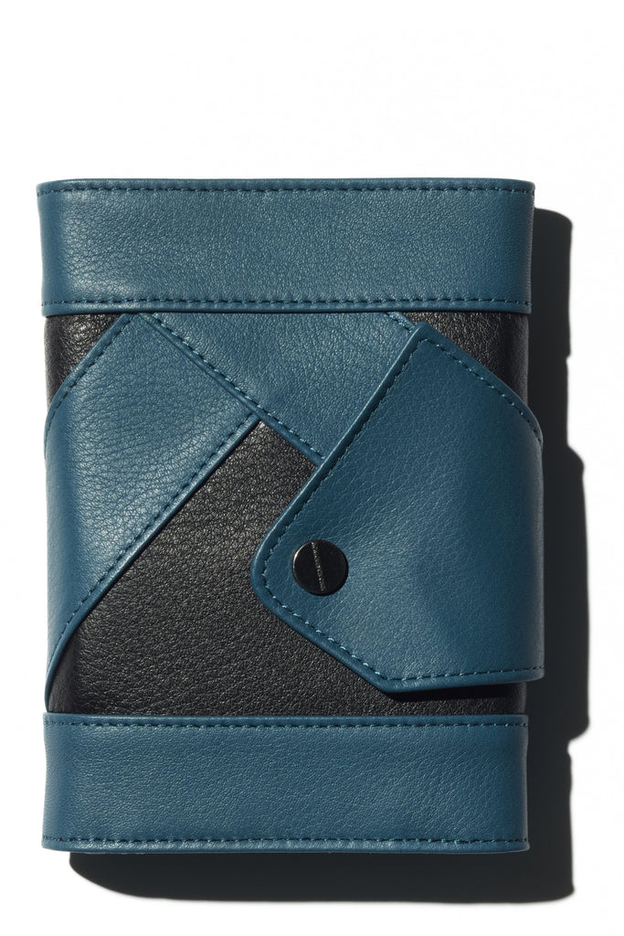 ORVOS K-WALLET - BLACK OBSIDIAN/PEACOCK BLUE
