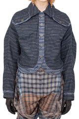 DANTE DENIM JACKET - INDIGO STRIPE