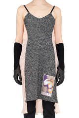 DANTE BICOT SLIP DRESS - SILVER CLOUD