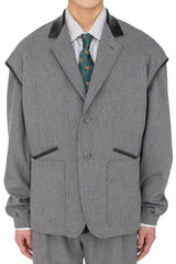 DANTE TAILORED JACKET - STONE GREY