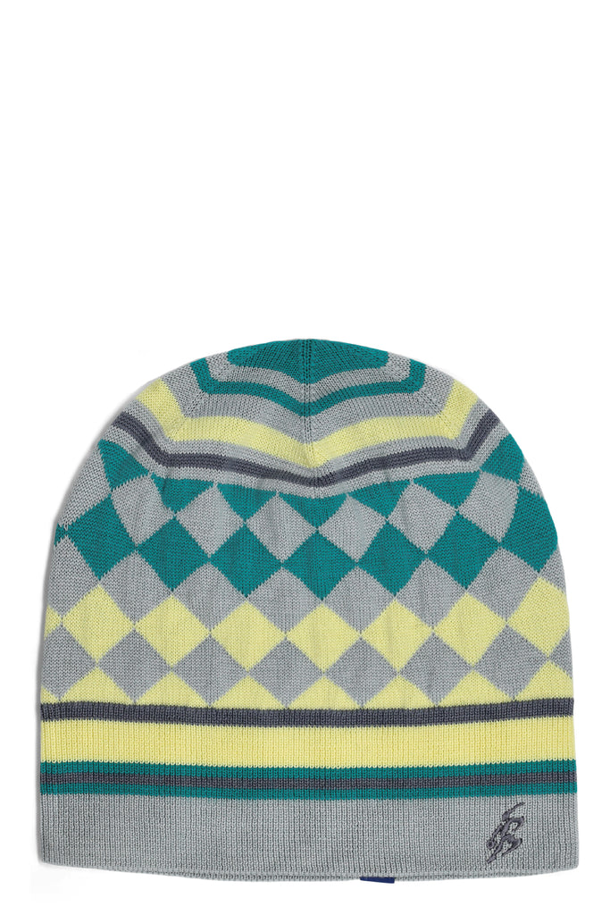 AQUIFOLIA KNIT HAT - BLUE HAZE/LEMON