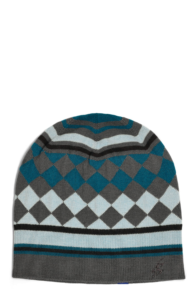 AQUIFOLIA KNIT HAT - ANCHOR GREY/SKY