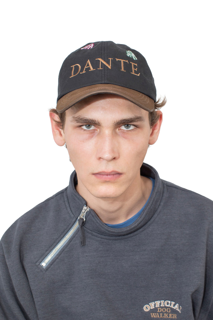 DANTE MULTI EMBROIDERY HAT - BLACK
