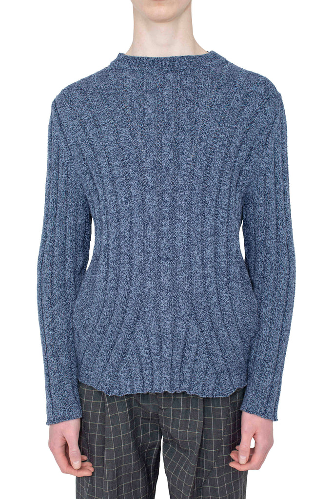 KADA KNIT PULLOVER - BLUE MELANGE