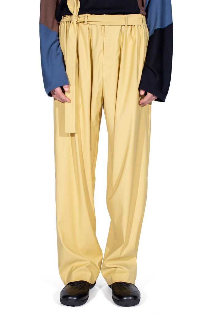 LAAN GATHERED TROUSERS - MIMOSA