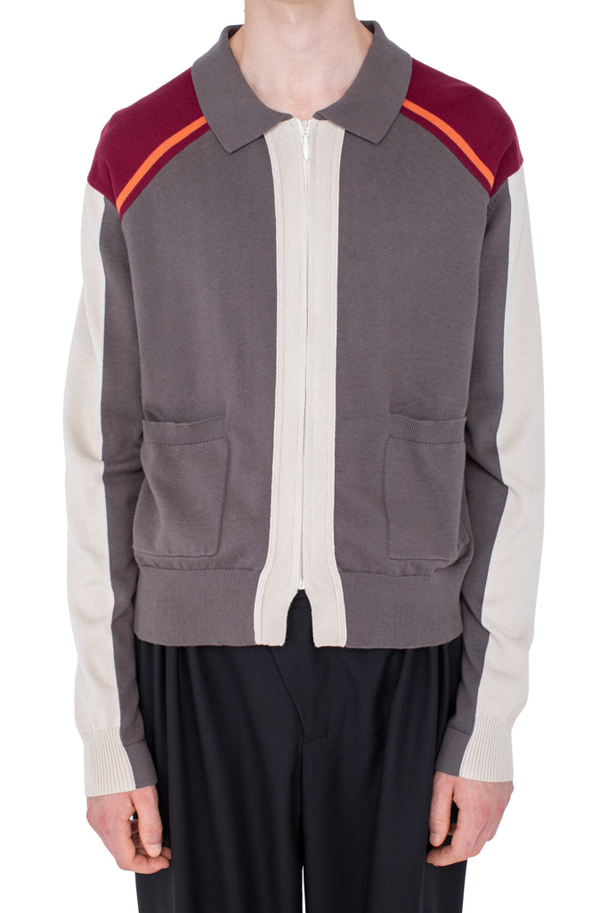 MUNNO KNIT CARDIGAN - SLATE GREY