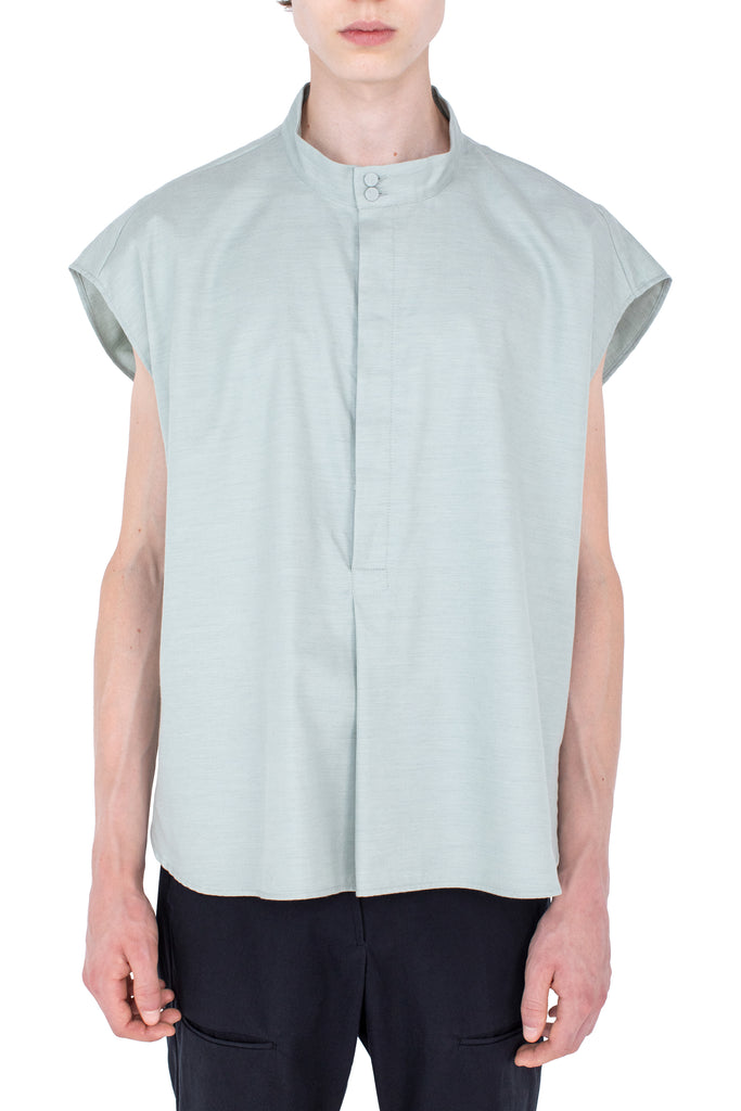 ONATE SLEEVELESS SHIRT - SOFT GREEN