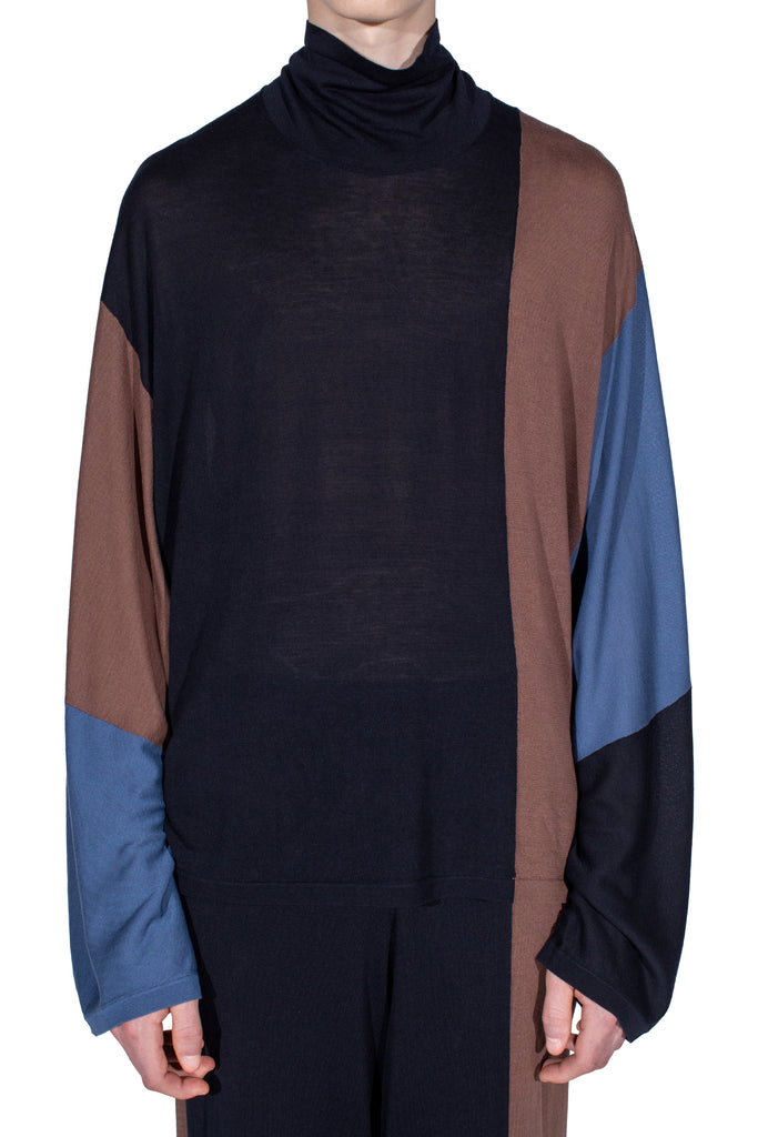SIGO KNIT PULLOVER - BROWN