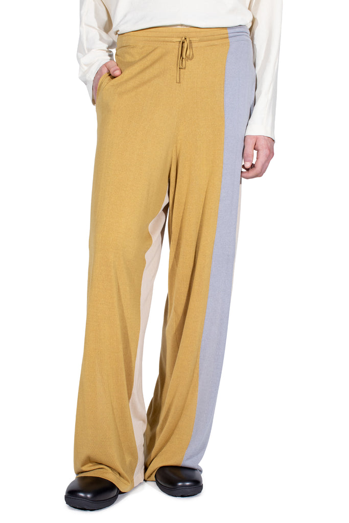 SIGO KNIT TROUSERS - OCHRE