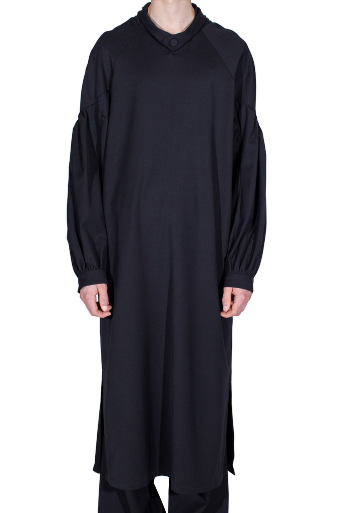 EVERS LONG SHIRT - CROW BLACK