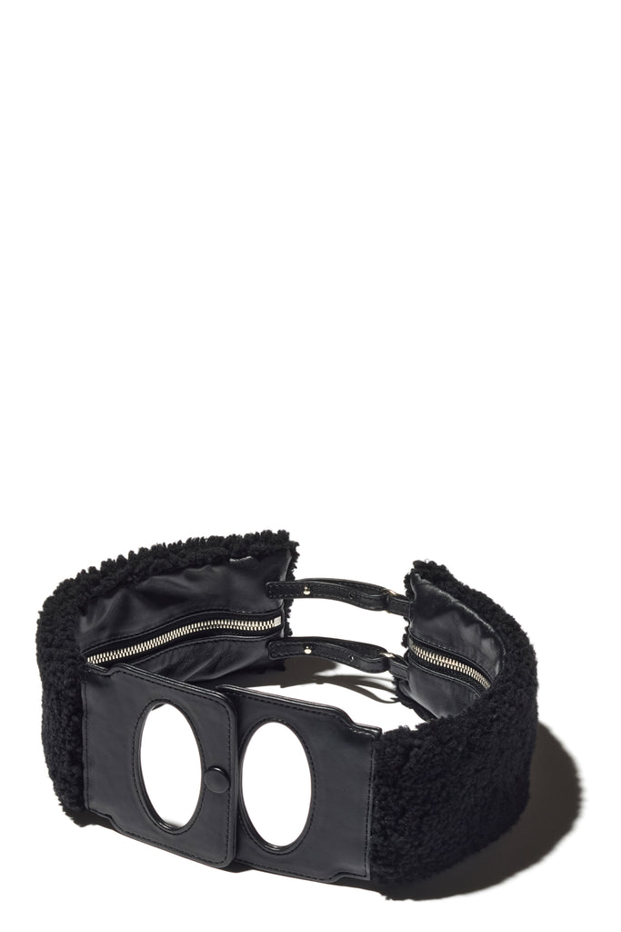 ISADORA BELT BAG - FUZZY BLACK