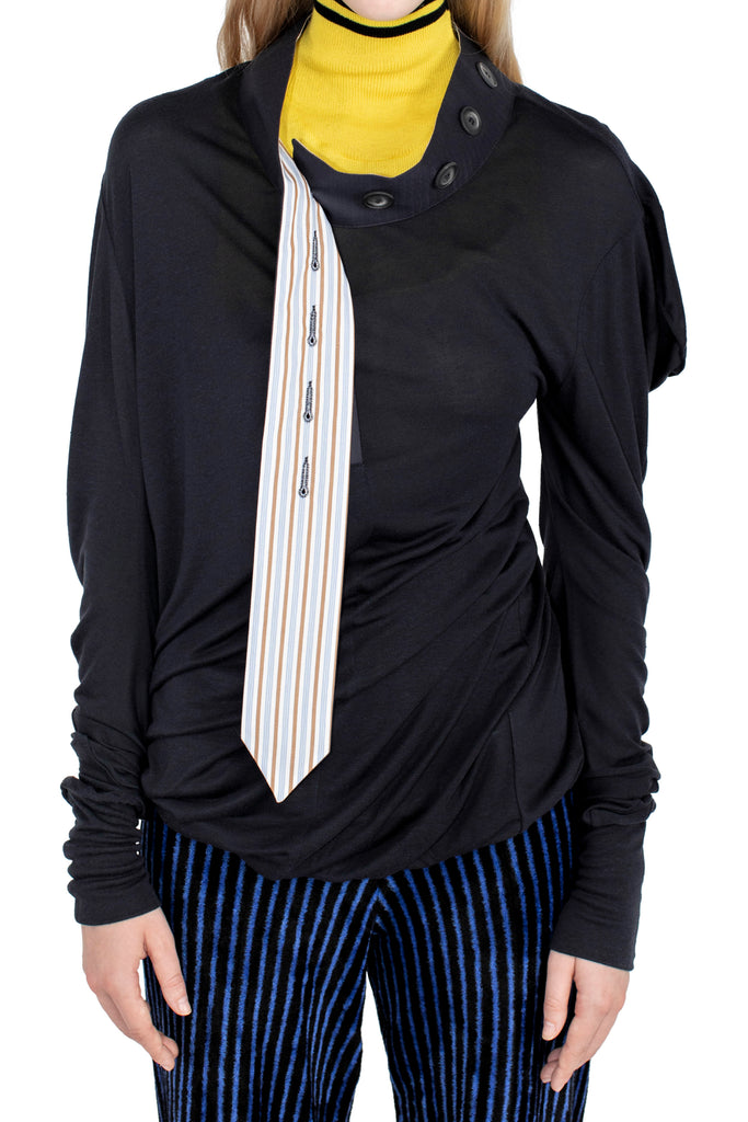 HOWE JERSEY TOP - OFF BLACK