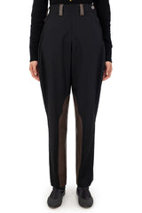 DANTE RIDING TROUSERS - BLACK/D BROWN