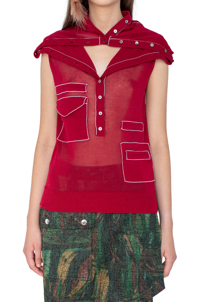 KREINER KNIT ROLLNECK - CLARET