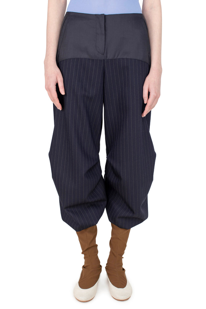 SZYBIST TROUSER - NAVY & CHALK WHITE