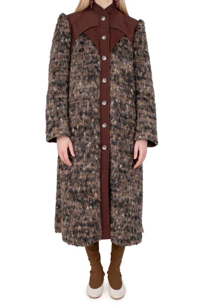 EMANUEL COAT - CINNABAR BROWN