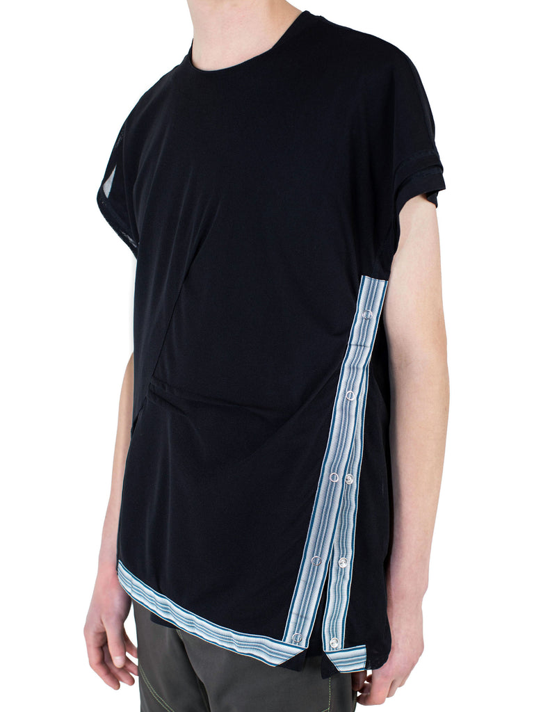 INEX MESH SLEEVELESS TOP - BLACK / BLACK