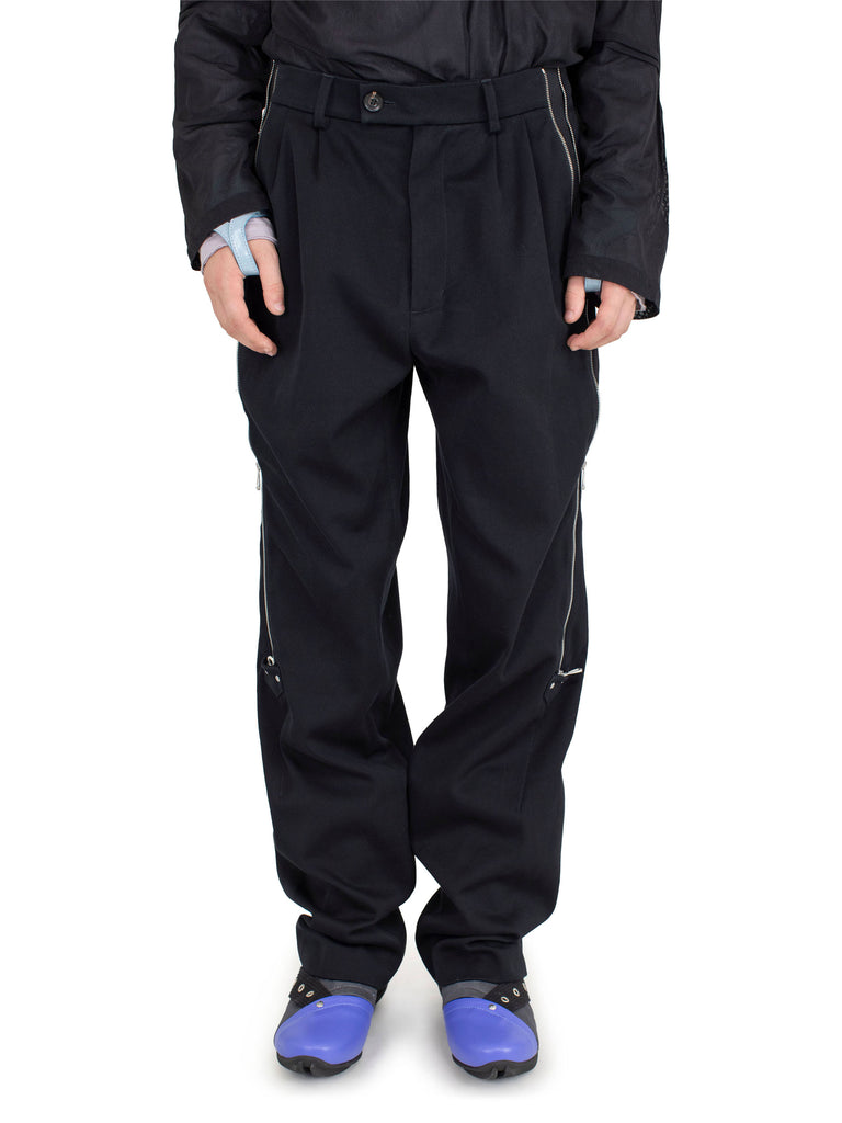 KNOX TROUSER W ZIP - RAVEN BLACK