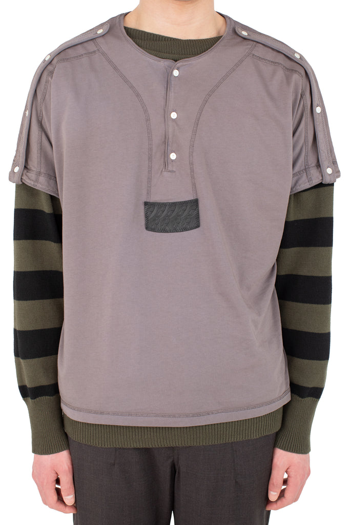 SARGO SHORT SLEEVE HENLEY - IRIS