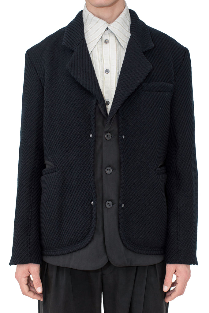 HALICS BLAZER - MATT BLACK/JET BLACK