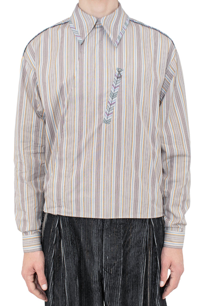 MURAD SHIRT - CADMIUM MULTI/CROCUS MULTI