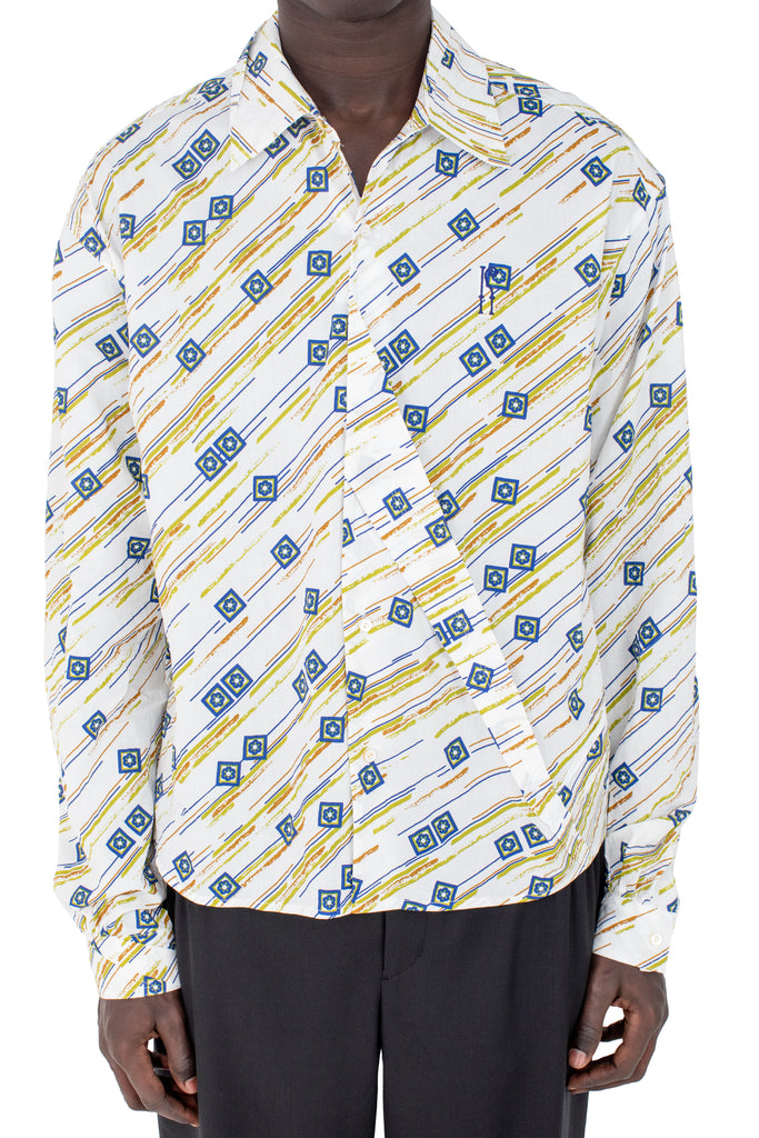 OHNE K-DART SHIRT - FLORAL BRUSH