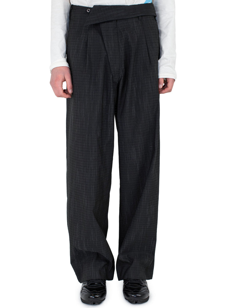 NAVIN WIDE TROUSER - BLACK OBSIDIAN