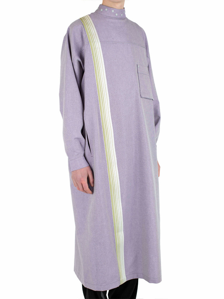 INEX SNAP LONG SHIRT - VIOLET