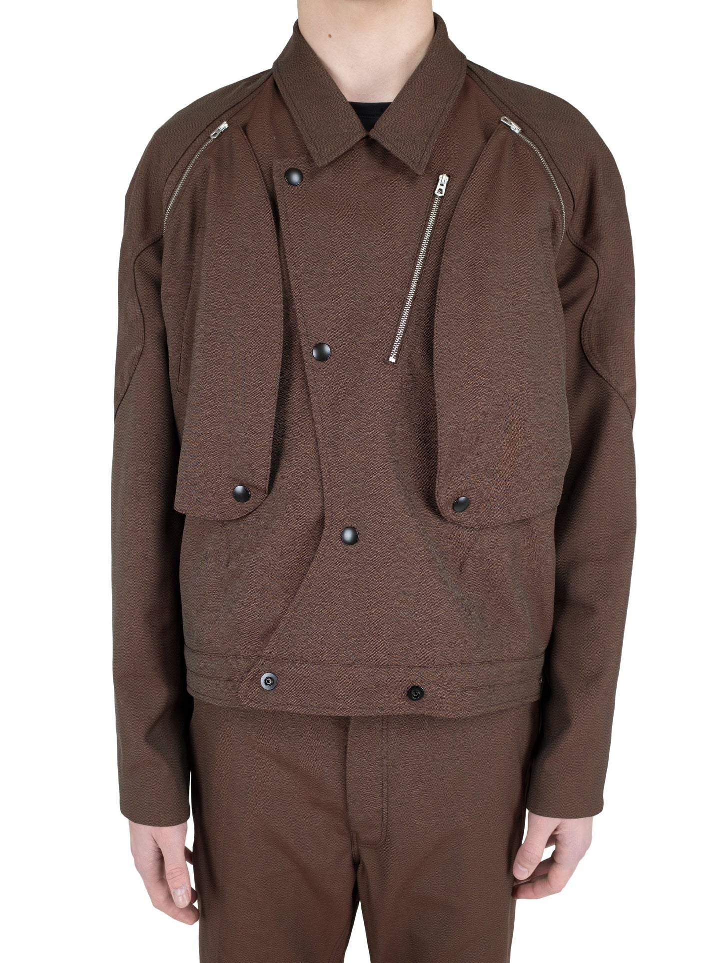 TONINO UTILITY JACKET - BROWN SPARROW