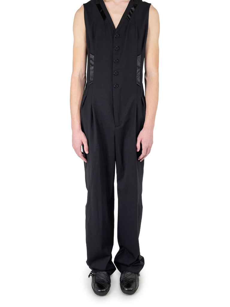 ORSON FORMAL JUMPSUIT - CROW BLACK/INK BLACK