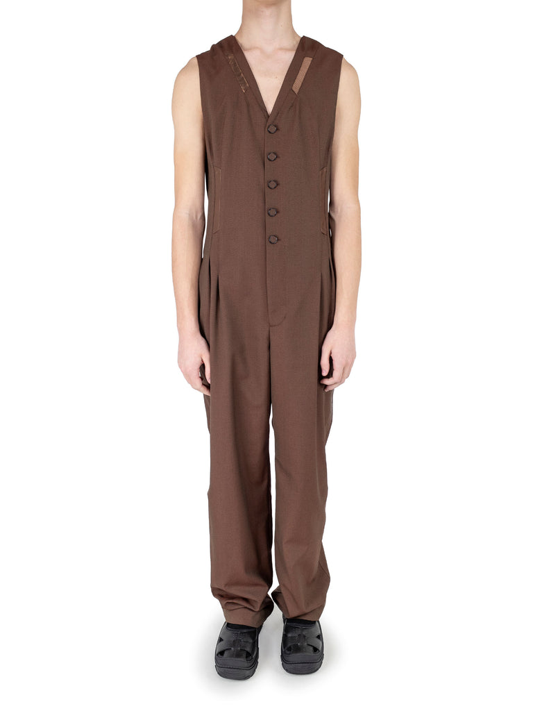 ORSON FORMAL JUMPSUIT - BROWN SPARROW/CHOCOLATE