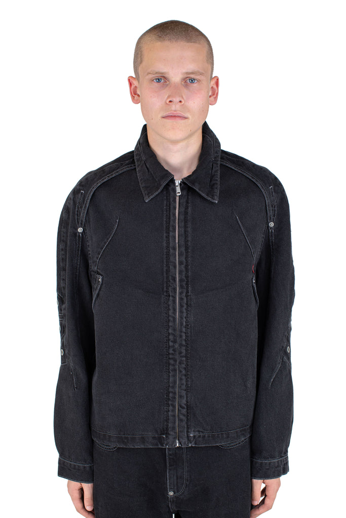 LEVI'S ARTICULATE DARTED JACKET - BLACK DENIM