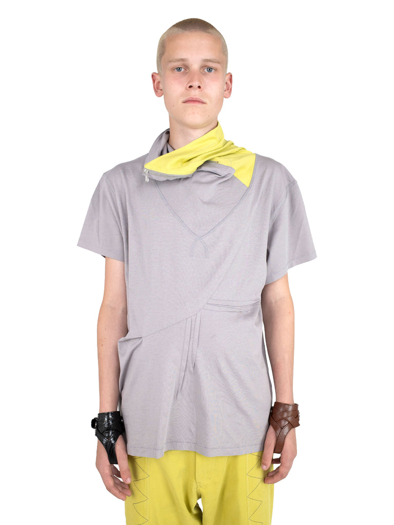 OHNE ZIP SHORT SLEEVE - LILAC / LIME