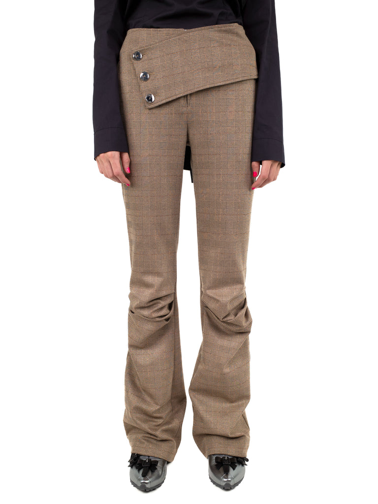 PLEATED KNEE TROUSER HALYCON CHECK